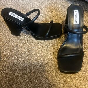 Steve Madden Black Women's Heeled Sandals